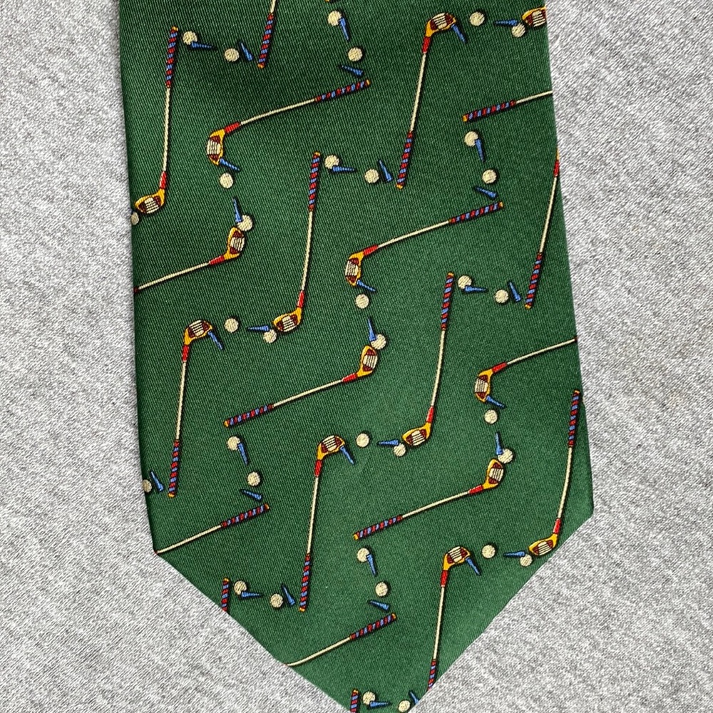 Salvatore Ferragamo Silk Golf Tie Fathers Day!